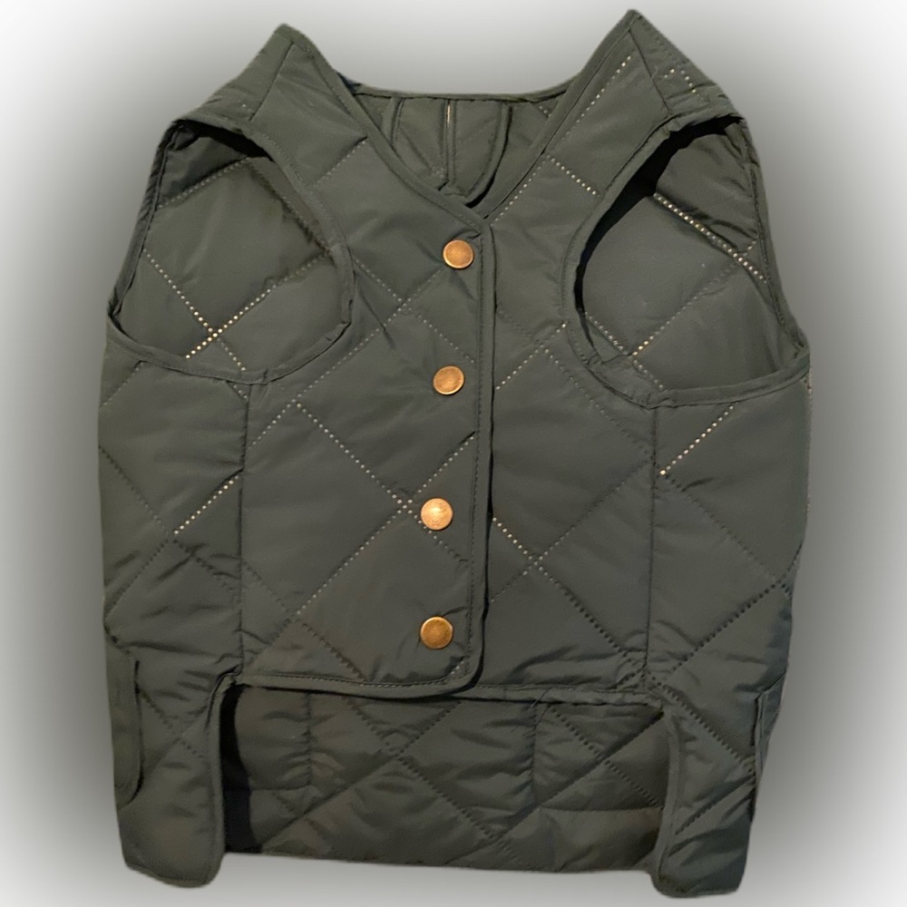JoAnn’s Quilted Dog Coat with snap closure